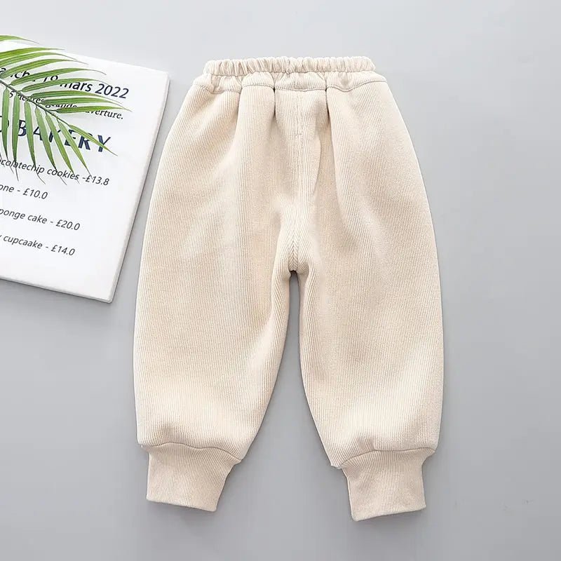 New Winter Children Clothes Kids Girls Thicken Warm Elastic Bow Pants Baby Cotton Clothing Infant Casual Trousers Leggings - Astra Wear astrawear.ca