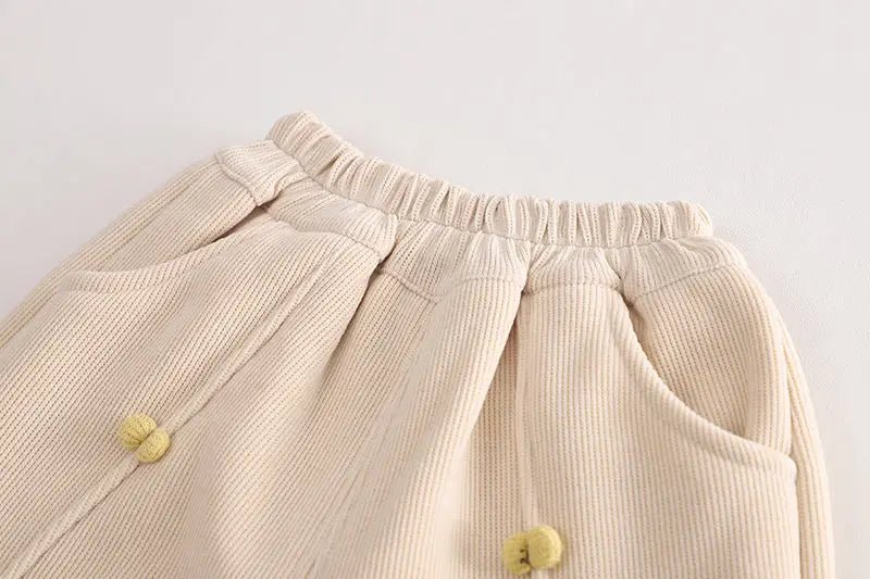 New Winter Children Clothes Kids Girls Thicken Warm Elastic Bow Pants Baby Cotton Clothing Infant Casual Trousers Leggings - Astra Wear astrawear.ca