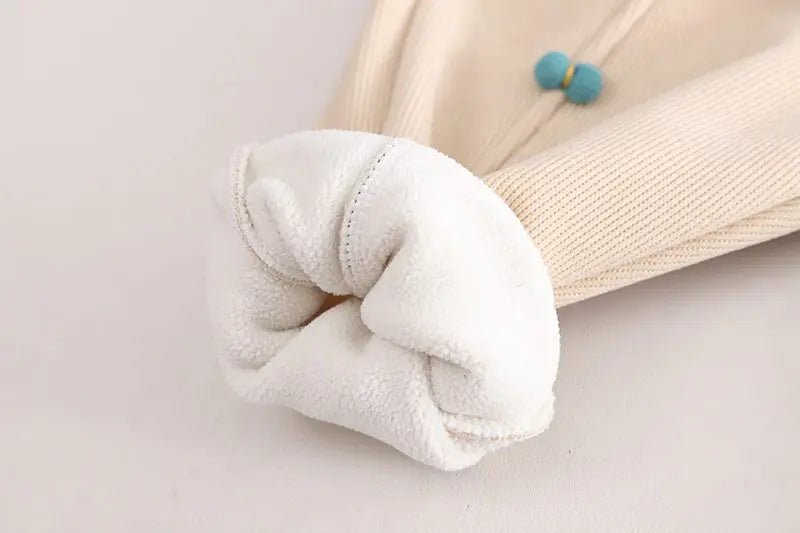 New Winter Children Clothes Kids Girls Thicken Warm Elastic Bow Pants Baby Cotton Clothing Infant Casual Trousers Leggings - Astra Wear astrawear.ca