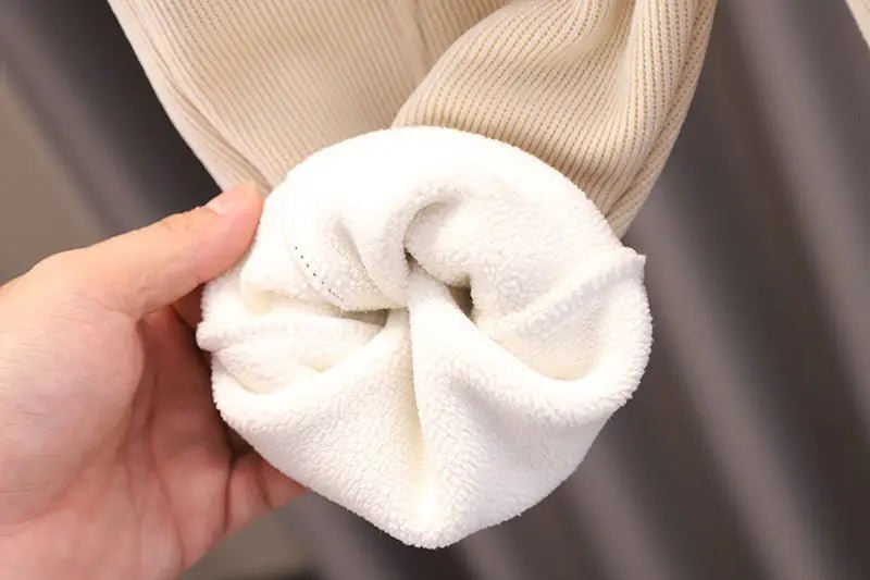 New Winter Children Clothes Kids Girls Thicken Warm Elastic Bow Pants Baby Cotton Clothing Infant Casual Trousers Leggings - Astra Wear astrawear.ca