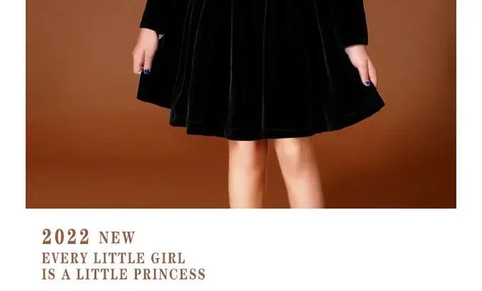 New Year Vintage Velvet Dress for Girls Clothes Infants Red Dresses Children Outfits Costumes Princess Birthday Partywear - Astra Wear astrawear.ca