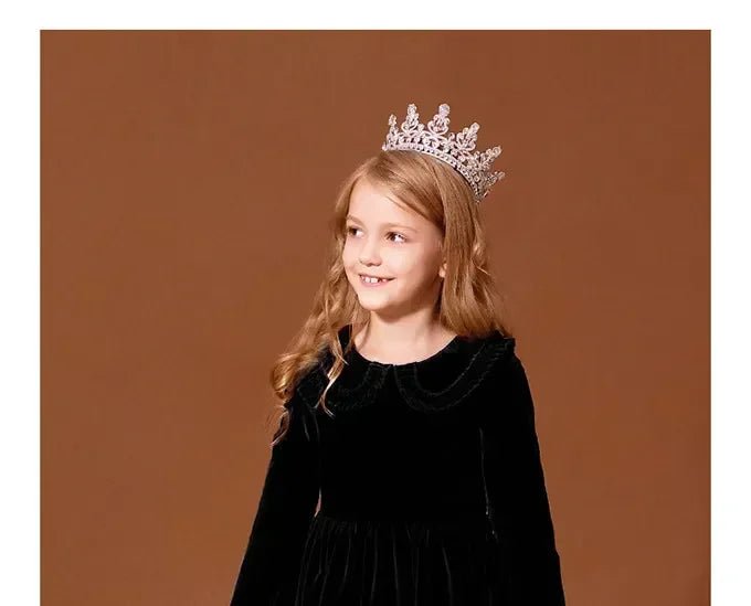 New Year Vintage Velvet Dress for Girls Clothes Infants Red Dresses Children Outfits Costumes Princess Birthday Partywear - Astra Wear astrawear.ca