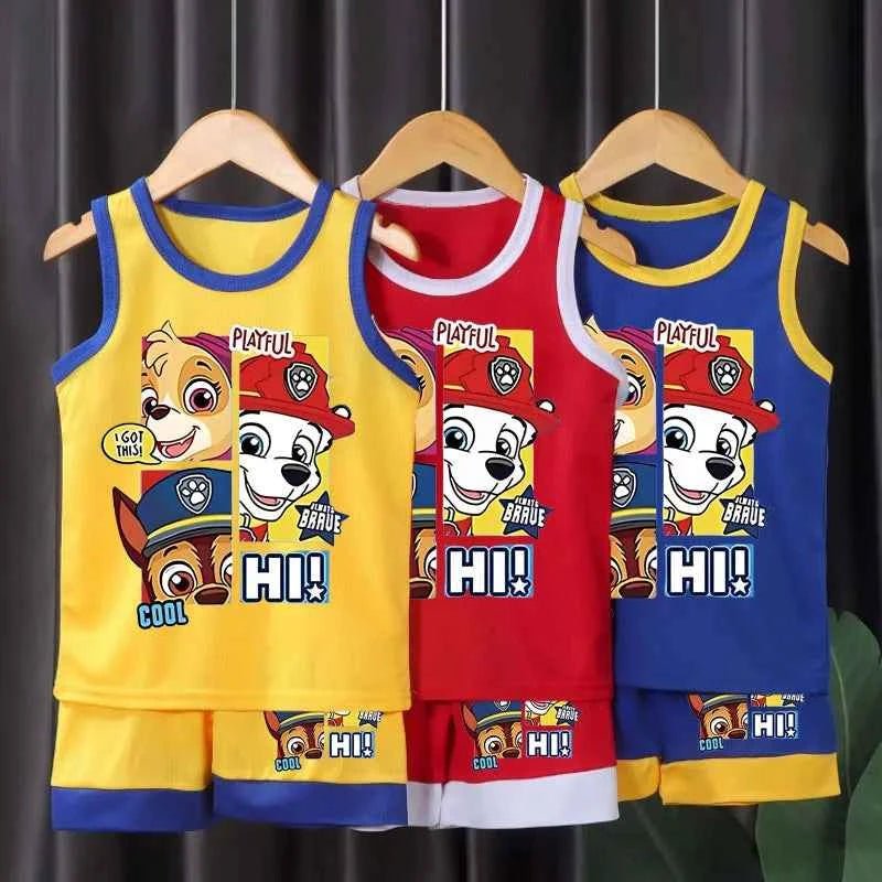 PAW Patrol Cartoon Printed Children Quick Drying Mesh Sport Clothes - Astra Wear astrawear.ca
