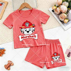 Paw Patrols 2pcs Pajama Suit Marshall Rubble Home Sleepwear Chase - Astra Wear astrawear.ca