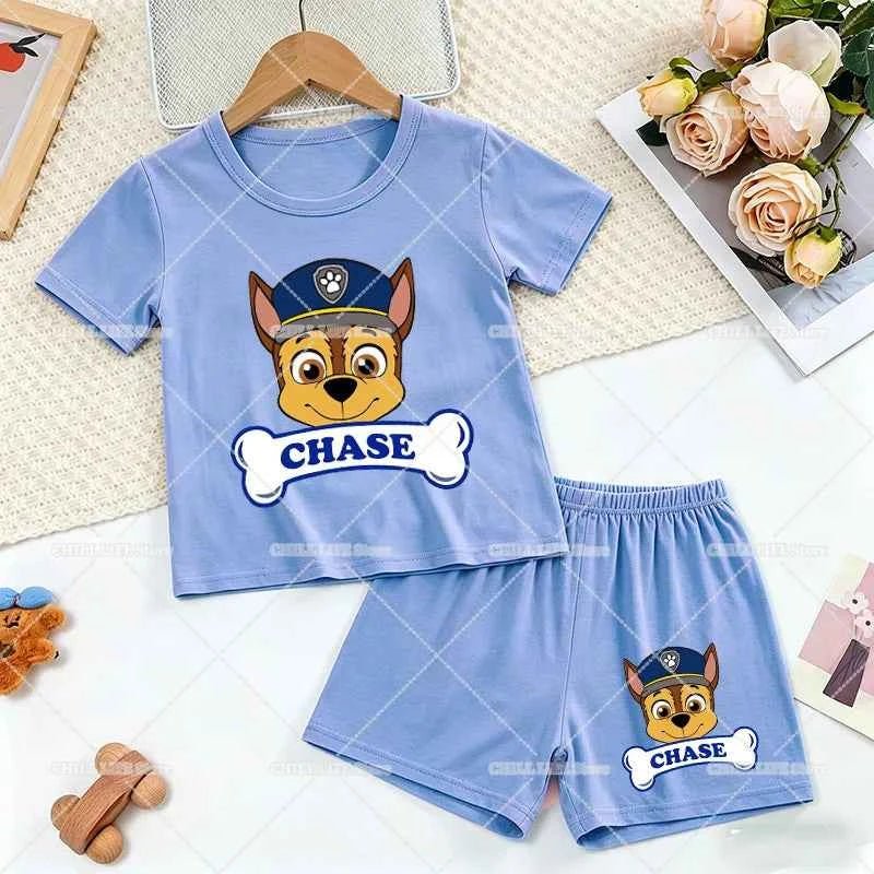 Paw Patrols 2pcs Pajama Suit Marshall Rubble Home Sleepwear Chase - Astra Wear astrawear.ca