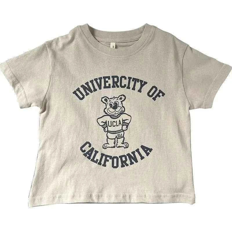 Pure Cotton Kids T-shirt Summer Clothes Short Sleeved Tops Tees Children Costume Fashion Cartoon Boys T Shirts Round Collar