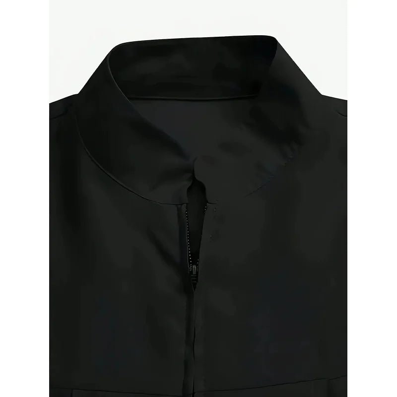 Robe noire femme mi-longue – Coupe ample en chiffon - Astra Wear astrawear.ca