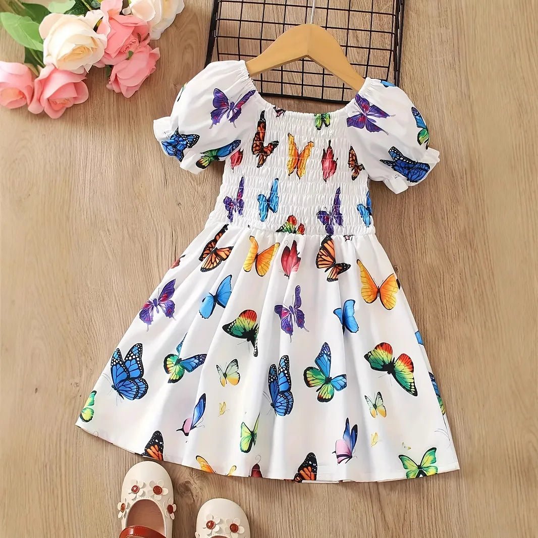 Robe Papillons Colorés – Fille 1-8 ans - Astra Wear astrawear.ca