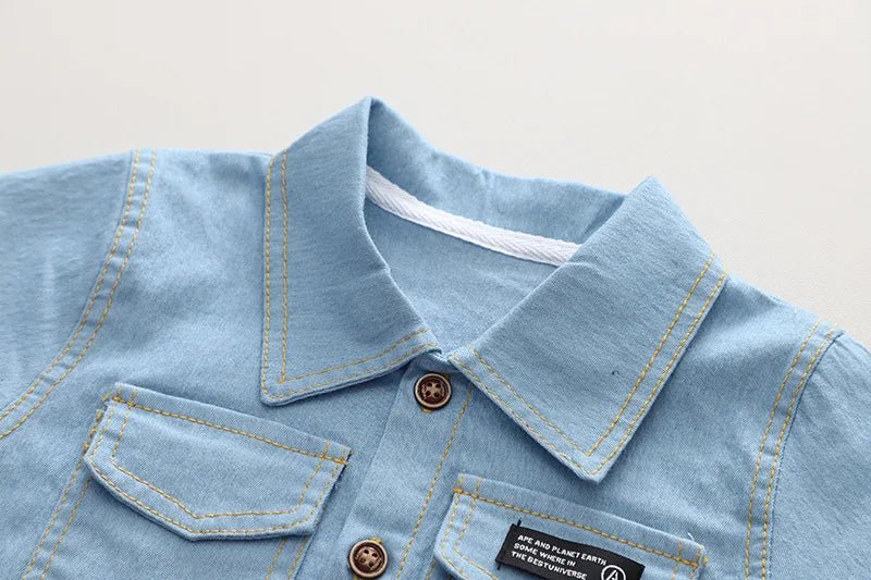 Summer Children Clothes Boys Suit Denim Tops + Jeans Pants 2Pcs/Set Infant Casual Outfits - Astra Wear astrawear.ca