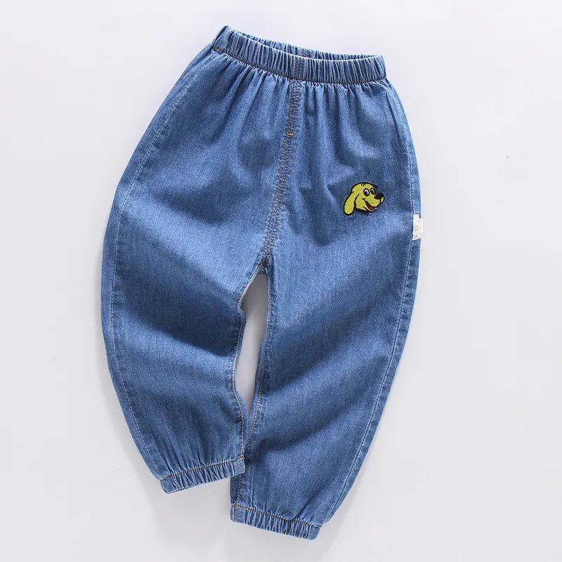 Summer kids girls boys baby clothes outer wear thin loose denim trousers for toddler girls children's clothing jeans pants - Astra Wear astrawear.ca