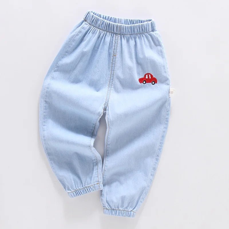 Summer kids girls boys baby clothes outer wear thin loose denim trousers for toddler girls children's clothing jeans pants - Astra Wear astrawear.ca