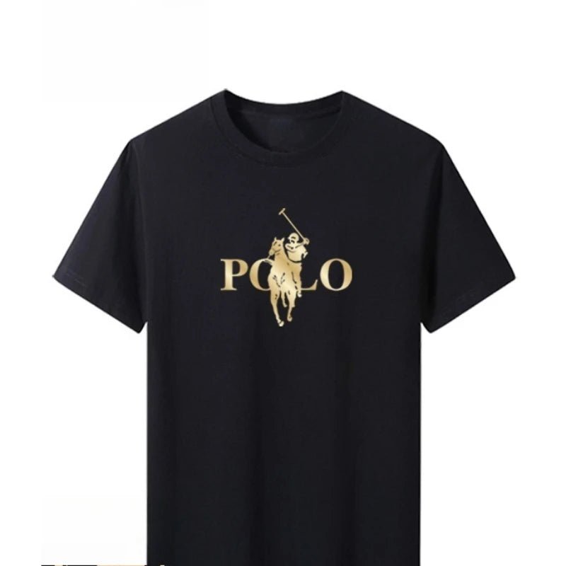 Summer Trendy Brand Men's Clothes Business Casual Short-sleeved T-shirt Slim Fit and Versatile Crew Neck Top Breathable T-shirt - Astra Wear astrawear.ca