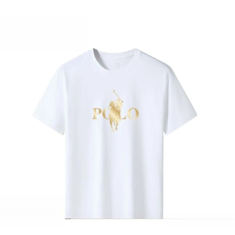 Summer Trendy Brand Men's Clothes Business Casual Short-sleeved T-shirt Slim Fit and Versatile Crew Neck Top Breathable T-shirt - Astra Wear astrawear.ca