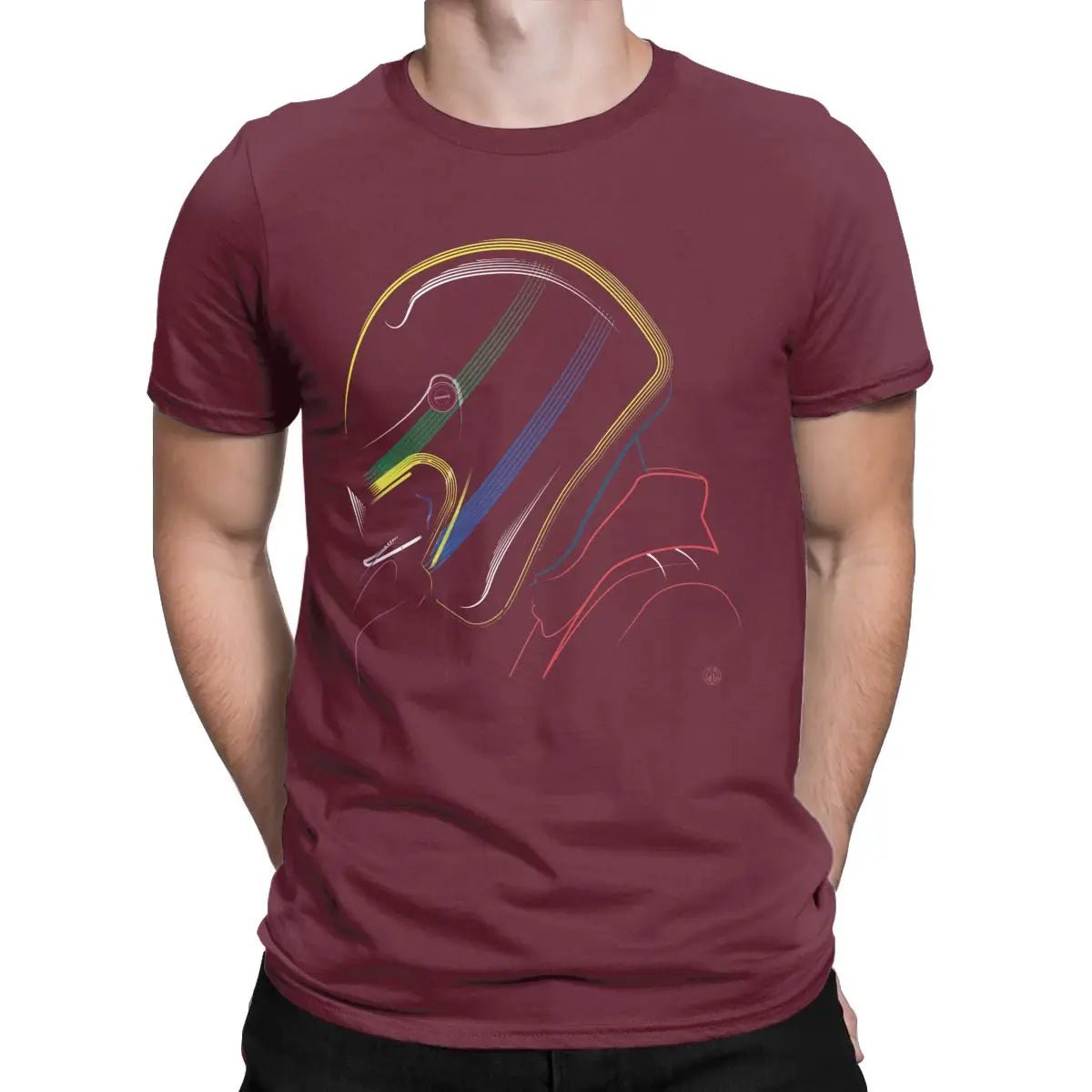 T-shirt Ayrton Senna Helmet homme – Coton streetwear motorsport - Astra Wear astrawear.ca