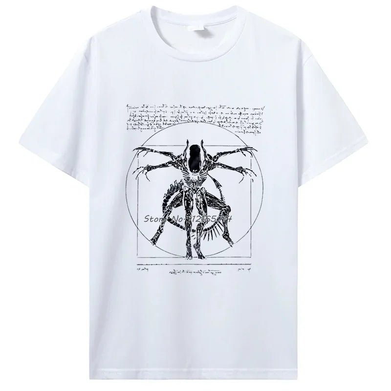 T-shirt gamer homme Da Vinci Alien – Streetwear imprimé - Astra Wear astrawear.ca