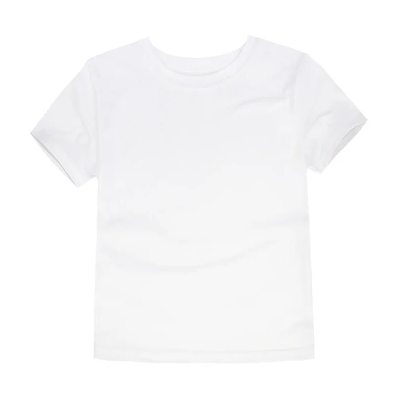 T Shirt Kids 100% Cotton Toddler Boy Tshirt Sport Fashion Teen Girl Tee 150 160cm Yellow Pink Summer Clothes Children's Clothing - Astra Wear astrawear.ca