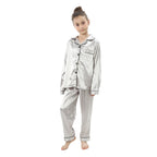 teenager loungewear children home clothing kids pajamas set girls silk satin pijama boys sleepwear baby nightgowns for 3-13Y - Astra Wear astrawear.ca