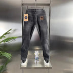 Thick Jeans Men's Slim Fit Spring Autumn Winter Casual Long Pants - Astra Wear astrawear.ca