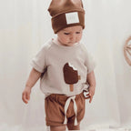 Toddler Kid Baby Boys Girls Clothes Summer Cotton T Shirt Short Sleeve Infant Top Cartoon Ice Cream Print Tee Childrens Tshirt - Astra Wear astrawear.ca