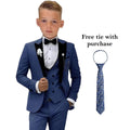 Velvet Collar Suit Set for Kids 3-14 Years, Three-Piece Wedding Suits for Boys, Toddler Suits Tuxedo Homecoming Teens Suits - Astra Wear astrawear.ca