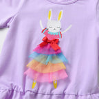 VIKITA Children Clothing Kids Rabbit Floral Print Long Sleeve Cotton Casual Tops Tees and Pants 2 Pcs Suit Kids Clothes Sets - Astra Wear astrawear.ca