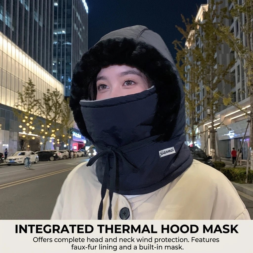 Winter Balaclava Face Mask Neck Warmer Fleece Lined Thermal Hat - Astra Wear astrawear.ca