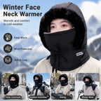 Winter Balaclava Face Mask Neck Warmer Fleece Lined Thermal Hat - Astra Wear astrawear.ca
