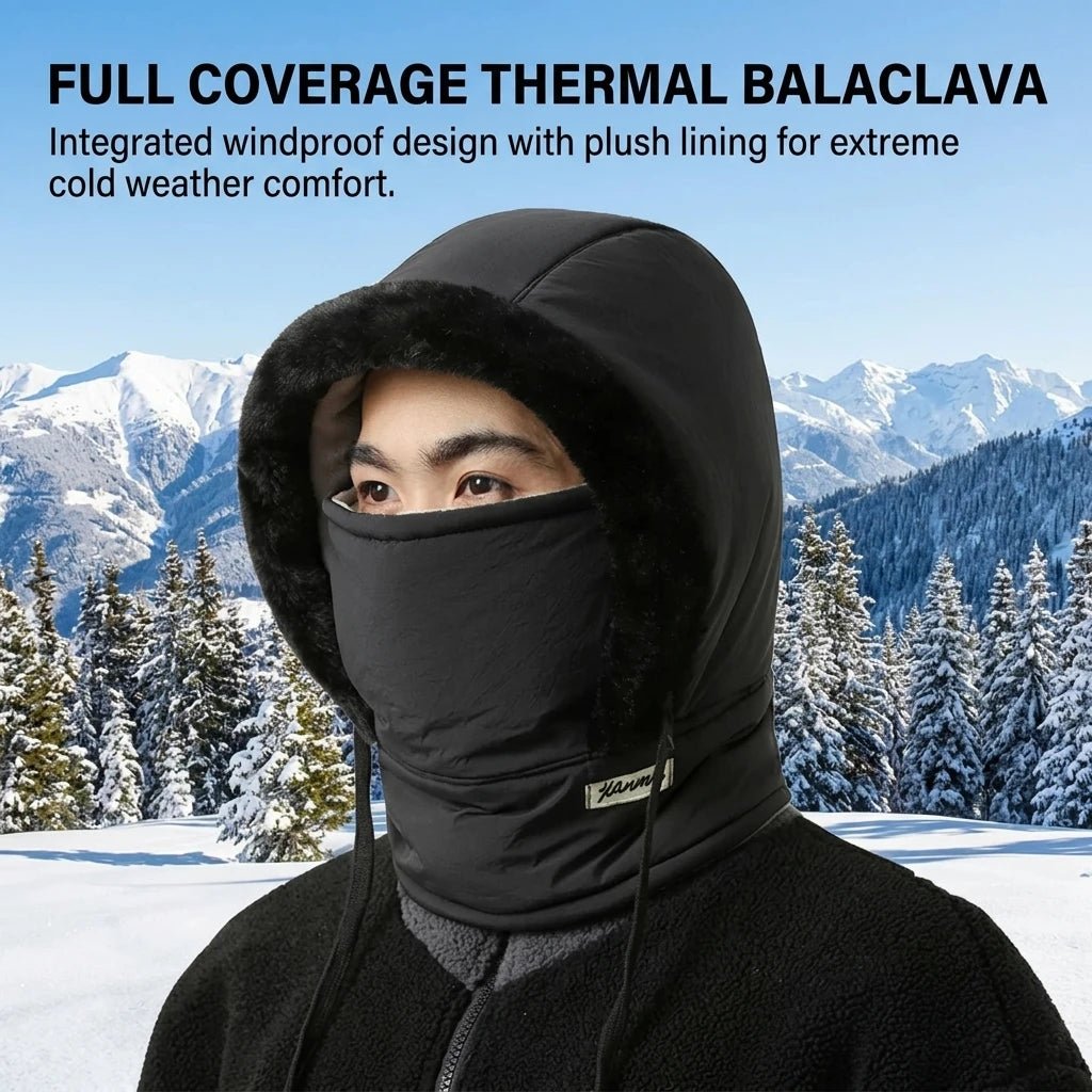 Winter Balaclava Face Mask Neck Warmer Fleece Lined Thermal Hat - Astra Wear astrawear.ca