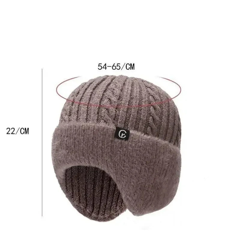 Winter Male Thermal Knit Balaclava Hat Wind‑Resistant Full Face Neck - Astra Wear astrawear.ca