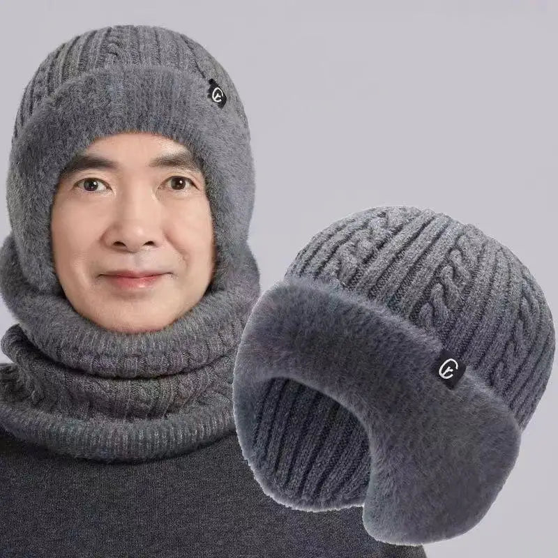 Winter Male Thermal Knit Balaclava Hat Wind‑Resistant Full Face Neck - Astra Wear astrawear.ca