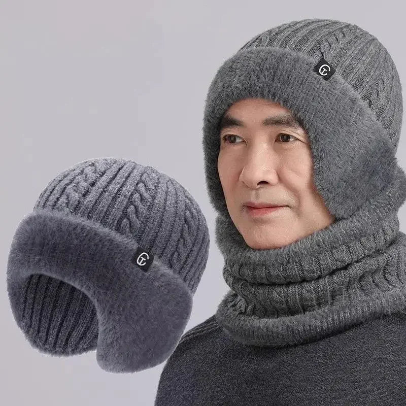 Winter Male Thermal Knit Balaclava Hat Wind‑Resistant Full Face Neck - Astra Wear astrawear.ca