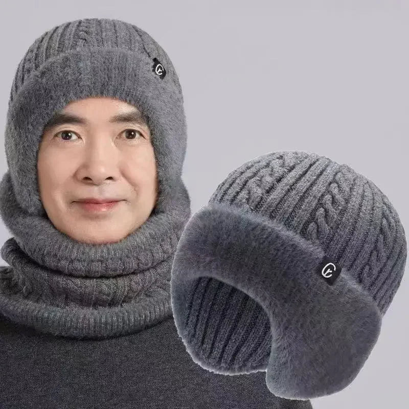 Winter Male Thermal Knit Balaclava Hat Wind‑Resistant Full Face Neck - Astra Wear astrawear.ca
