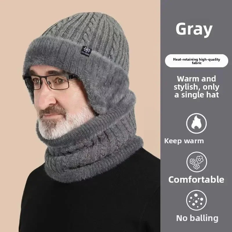 Winter Male Thermal Knit Balaclava Hat Wind‑Resistant Full Face Neck - Astra Wear astrawear.ca
