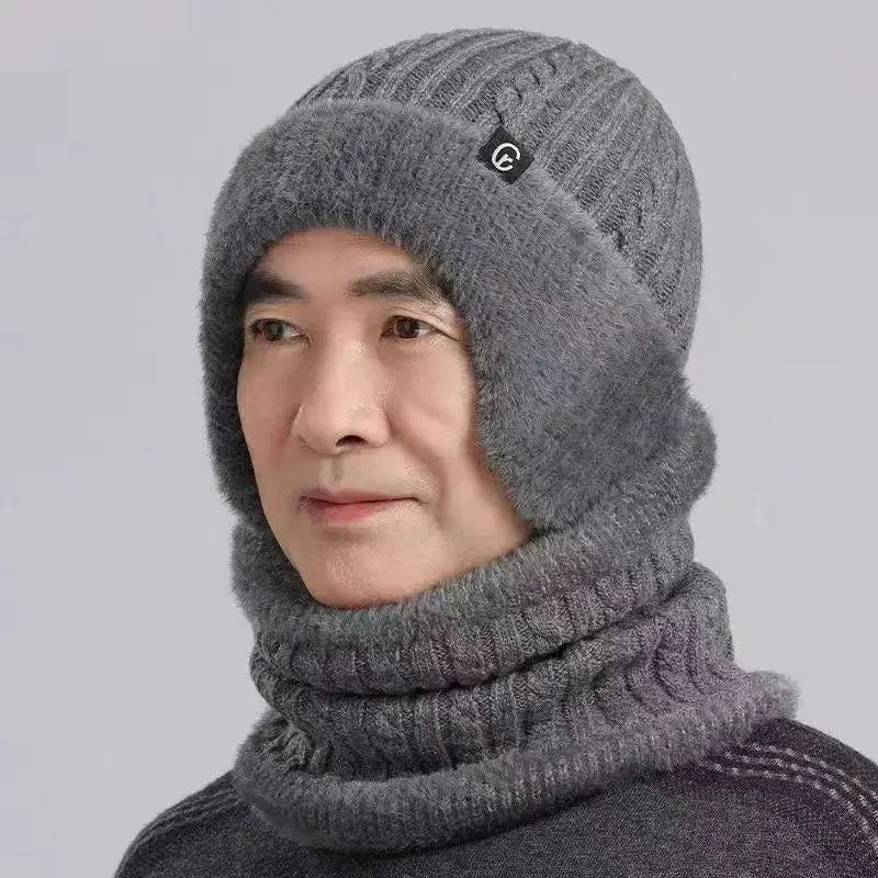 Winter Male Thermal Knit Balaclava Hat Wind‑Resistant Full Face Neck - Astra Wear astrawear.ca