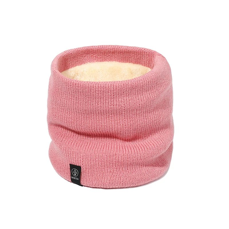 Winter Plush Muffler Woolen Knitting Neck Cover Fashion Solid Color - Astra Wear astrawear.ca