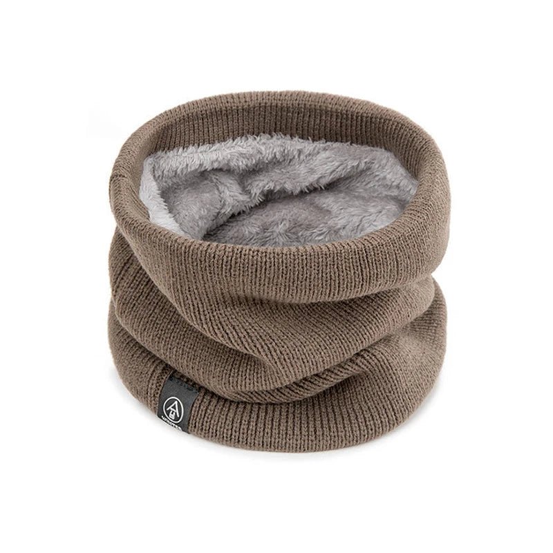 Winter Plush Muffler Woolen Knitting Neck Cover Fashion Solid Color - Astra Wear astrawear.ca