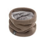 Winter Plush Muffler Woolen Knitting Neck Cover Fashion Solid Color - Astra Wear astrawear.ca