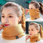 Winter Plush Muffler Woolen Knitting Neck Cover Fashion Solid Color - Astra Wear astrawear.ca
