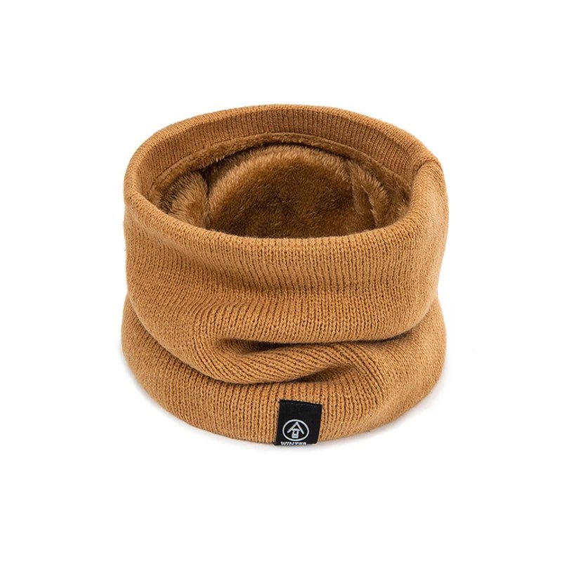 Winter Plush Muffler Woolen Knitting Neck Cover Fashion Solid Color - Astra Wear astrawear.ca