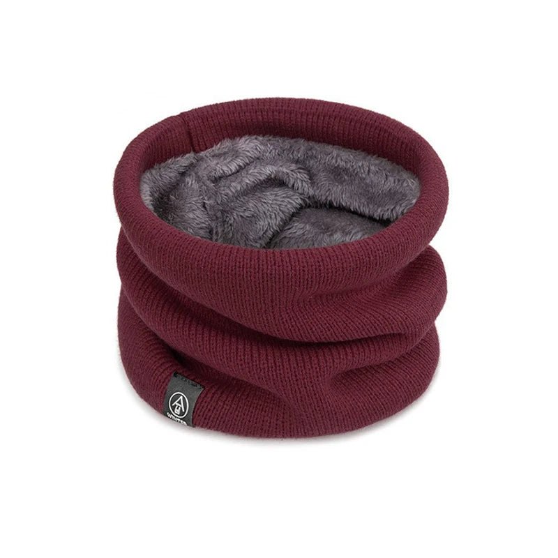 Winter Plush Muffler Woolen Knitting Neck Cover Fashion Solid Color - Astra Wear astrawear.ca