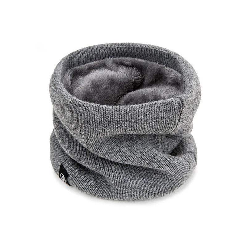 Winter Plush Muffler Woolen Knitting Neck Cover Fashion Solid Color - Astra Wear astrawear.ca