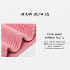 Winter Plush Muffler Woolen Knitting Neck Cover Fashion Solid Color - Astra Wear astrawear.ca