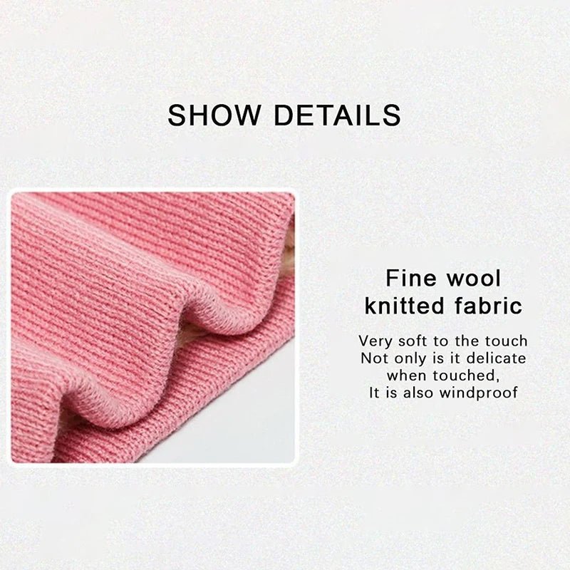 Winter Plush Muffler Woolen Knitting Neck Cover Fashion Solid Color - Astra Wear astrawear.ca