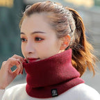 Winter Plush Muffler Woolen Knitting Neck Cover Fashion Solid Color - Astra Wear astrawear.ca