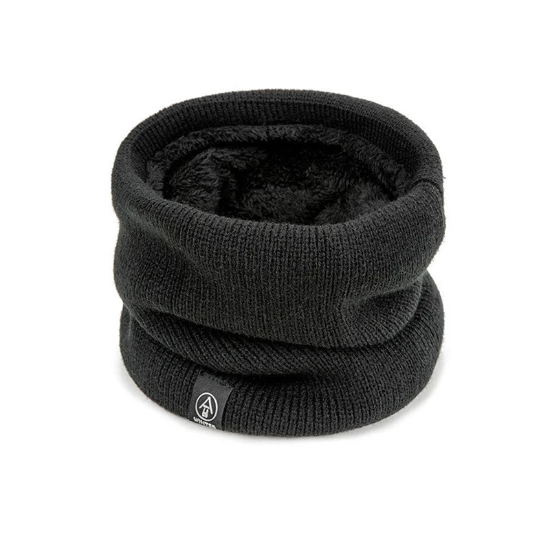 Winter Plush Muffler Woolen Knitting Neck Cover Fashion Solid Color - Astra Wear astrawear.ca