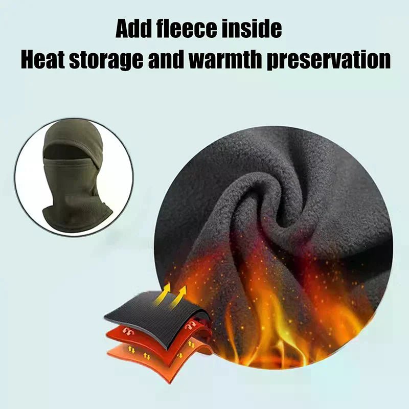 Winter Warm Outdoor Riding Full Face Mask Covers Balaclava Fleece - Astra Wear astrawear.ca