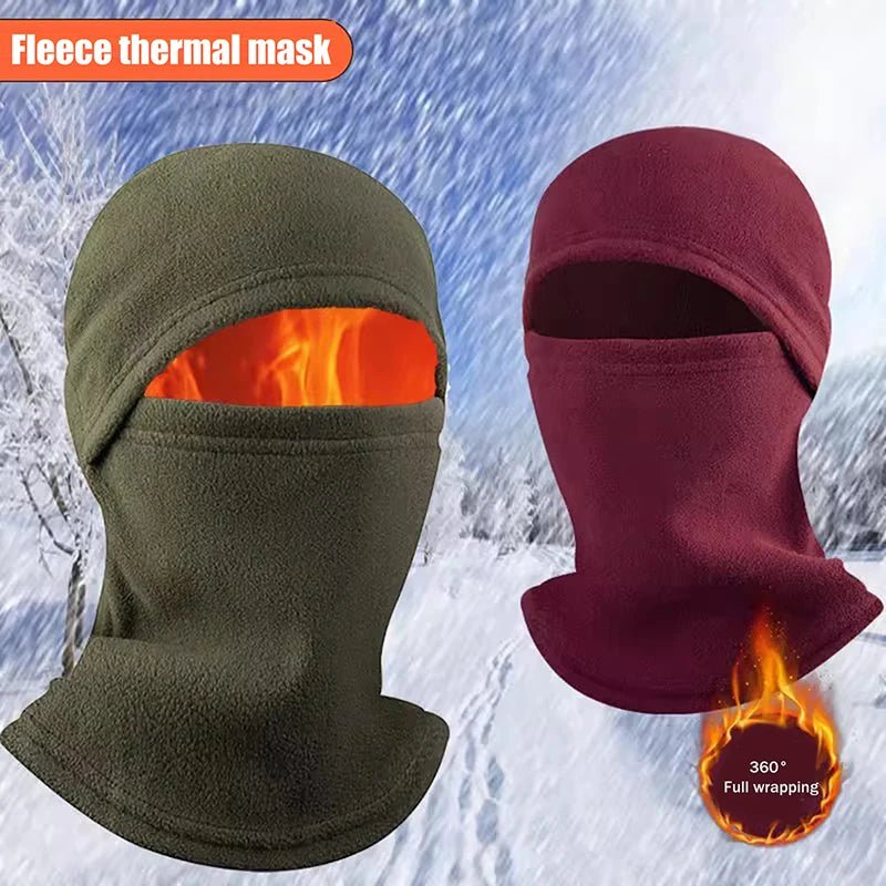 Winter Warm Outdoor Riding Full Face Mask Covers Balaclava Fleece - Astra Wear astrawear.ca