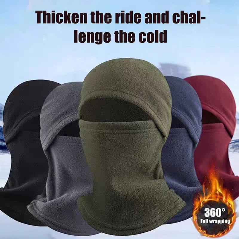 Winter Warm Outdoor Riding Full Face Mask Covers Balaclava Fleece - Astra Wear astrawear.ca