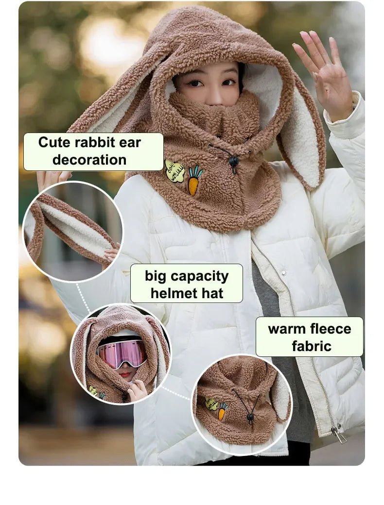 Winter Warm Ski Helmet Cover Comfortable Soft Fleece Skiing Head - Astra Wear astrawear.ca