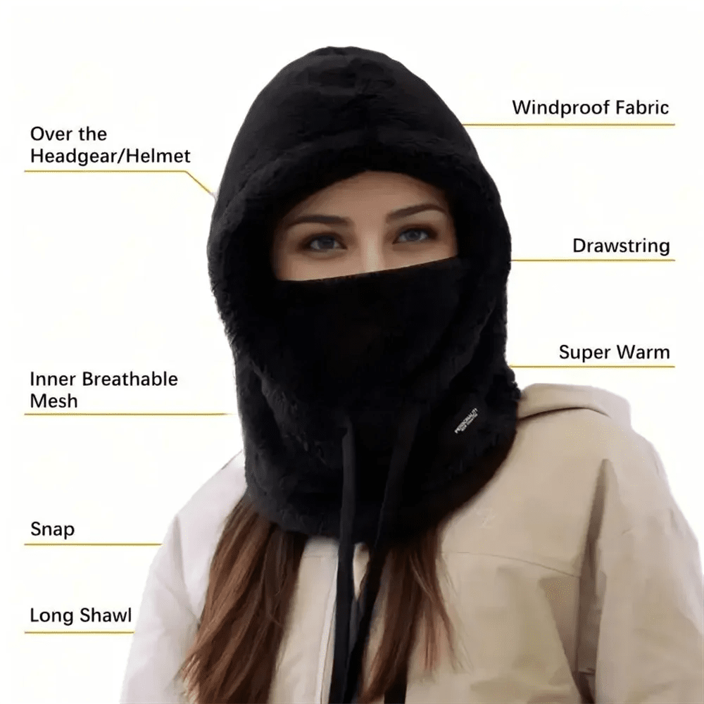 Winter Warm Thermal Windproof Balaclava Ski Hood Motorcycle Face - Astra Wear astrawear.ca